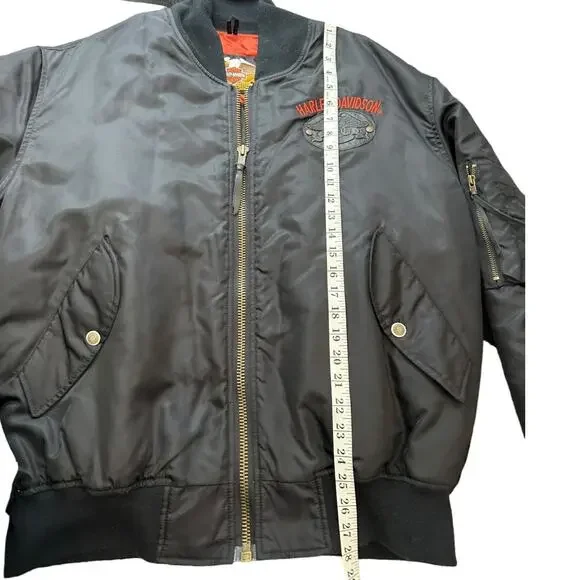 Harley Davidson Harley Owners Group HOG Black Bomber Jacket Live the Legend XXL